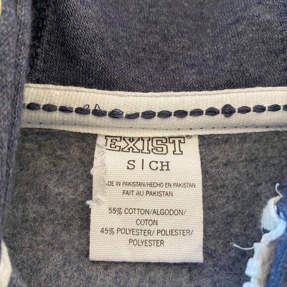 Exist Puerto Plata Dominican Republic Hoodie Jacket Size Small Blue & White New - Picture 4 of 13
